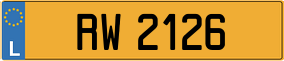 Trailer License Plate